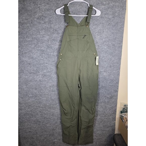 Duluth Trading Co Overall WomensXS Green heirloom Flexpedition Bib Stretch 23824 - Picture 1 of 9